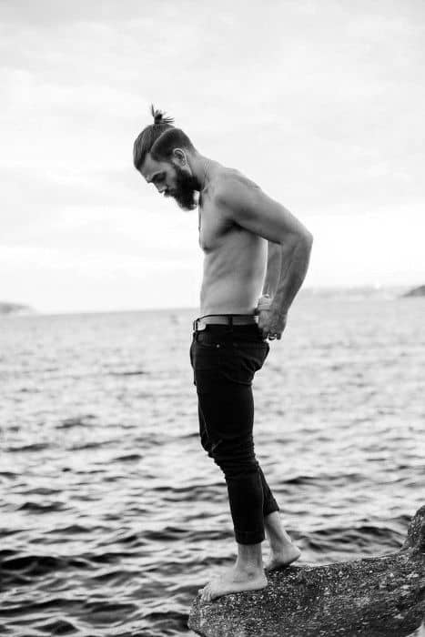 Modern Samurai Man Bun Haircuts For Guys