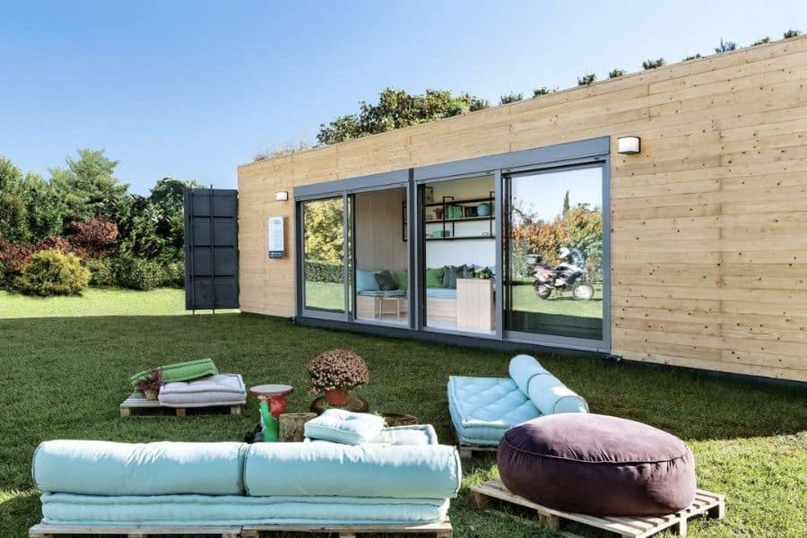 modern sustainable container home