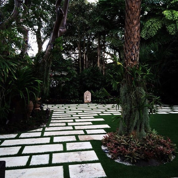 Modern Stepping Stones Backyard Designs