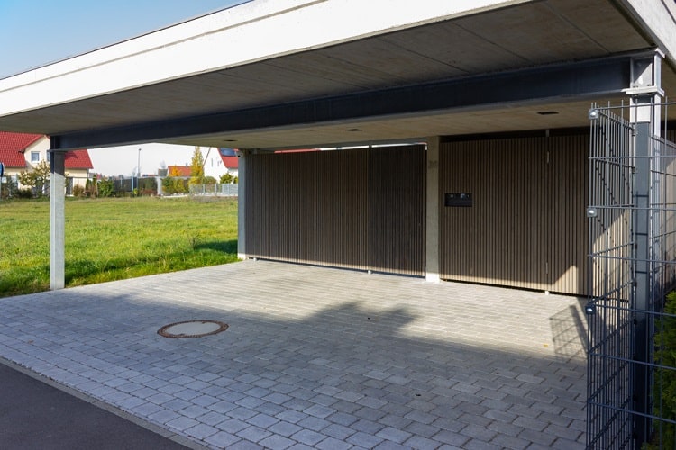modern style double carport