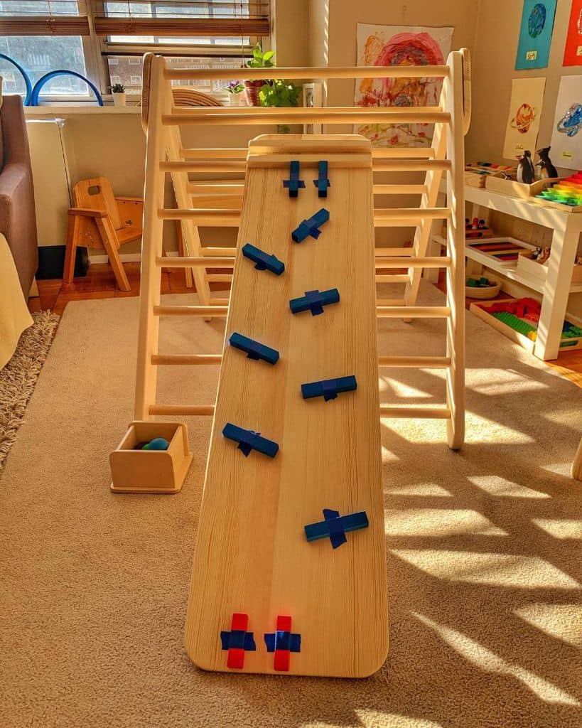 montessori climbing ladder playroom