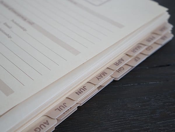 Month Tabs Rite In The Rain Maxi Field Planner