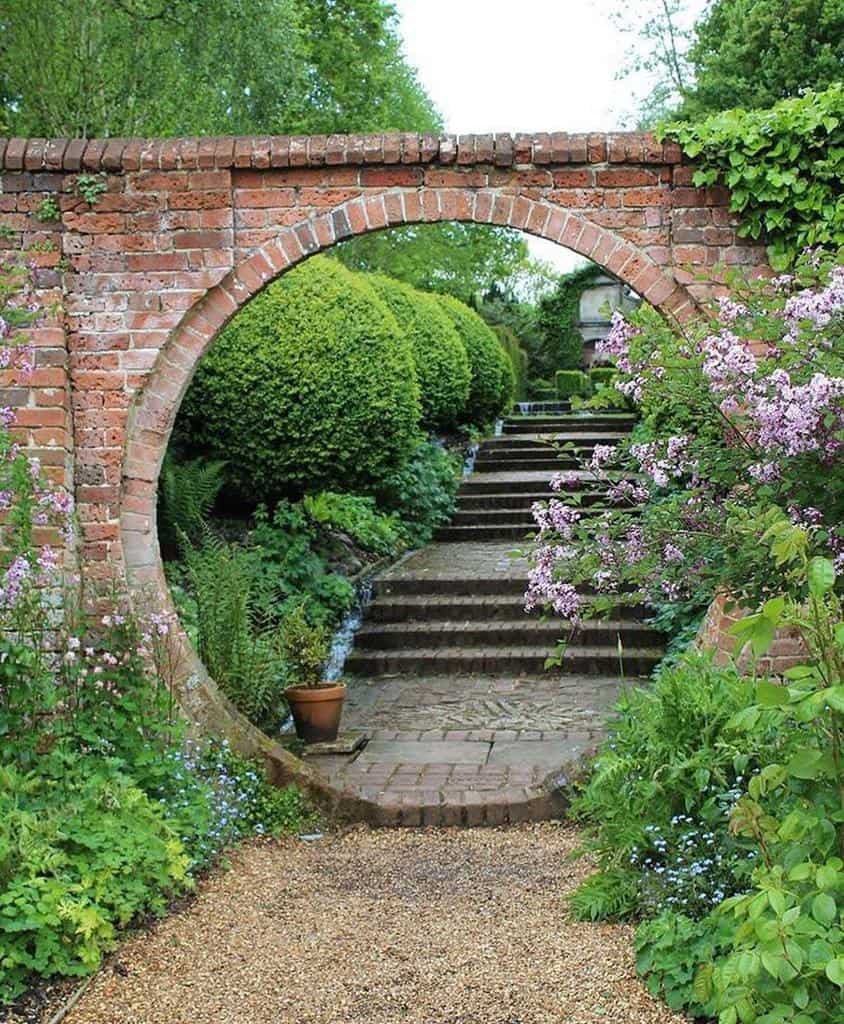 brick moon gate big garden