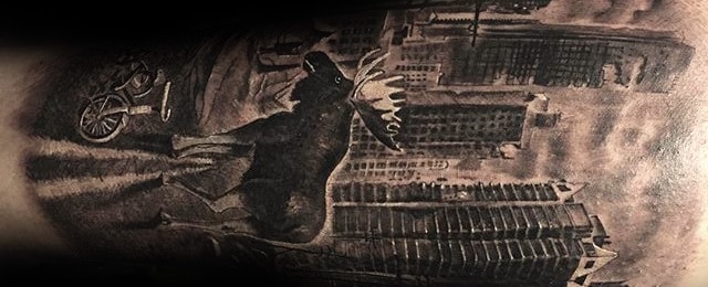 Moose Tattoo Designs For Men