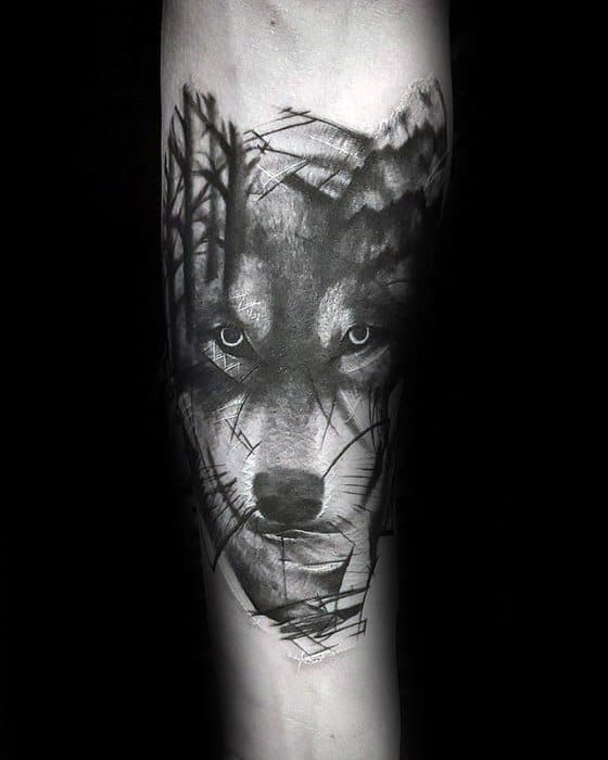 Morph Inner Forearm Sick Wolf Guys Tattoo Ideas