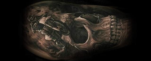 Motocross Tattoos For Men