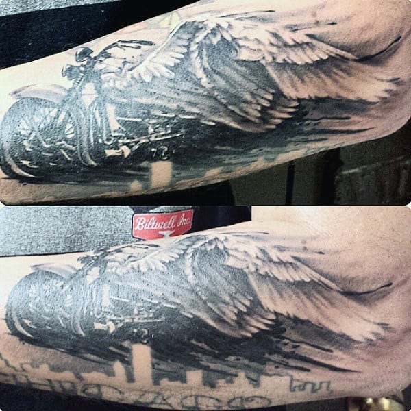 Motorcycle Chain Tattoo For Men