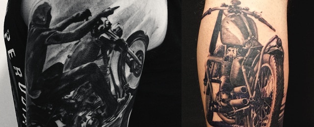 Motorcycle Tattoos For Men