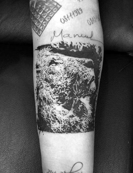 Mountain Lion Men's Tattoos