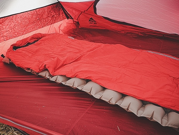 Msr Hubba Tour 3 Tent With Sleeping Bag And Pad
