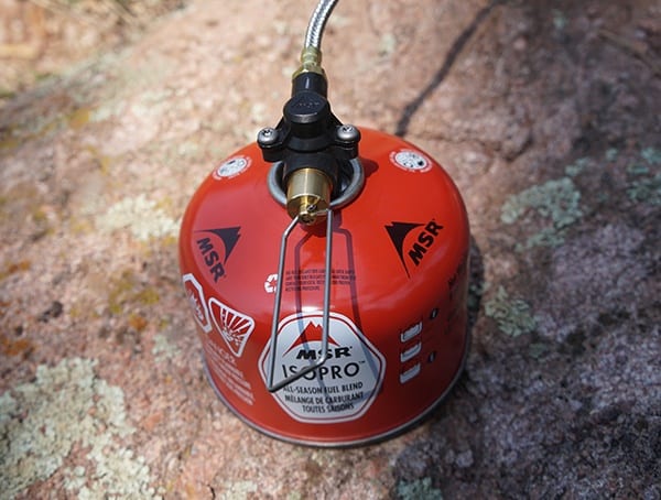 Msr Isopro All Season Fuel Blend Cainster For Windburner Stove With Pressure Regulator