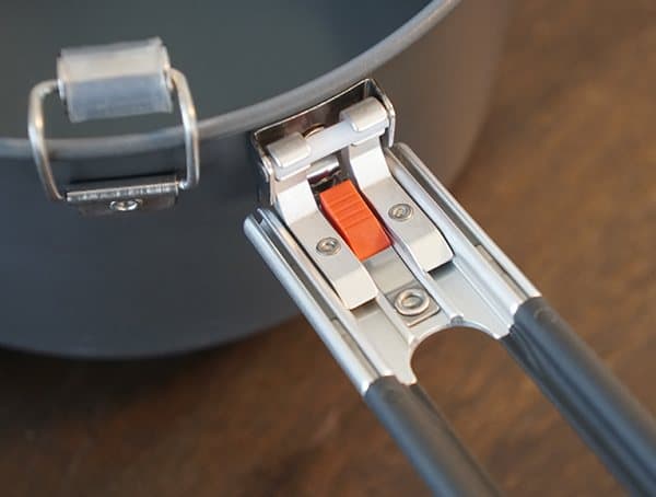 Msr Windburner Stove System Locking Handles On Aluminum Pot