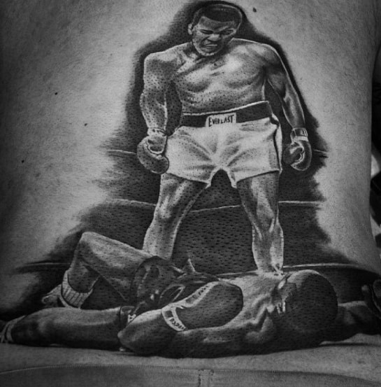 Muhammad Ali Back Guys Boxing Tattoo Ideas