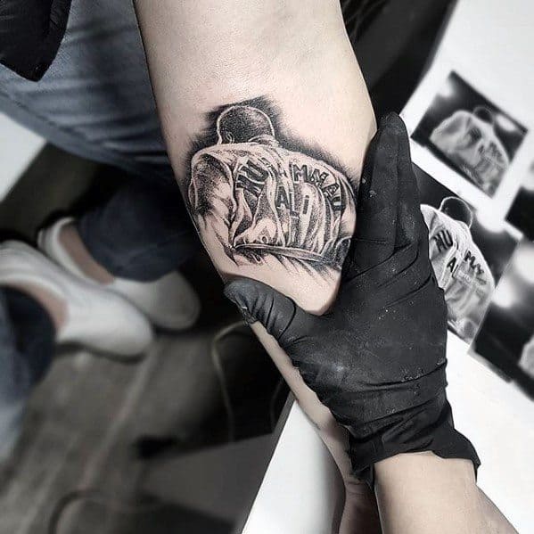 Muhammad Ali Inner Forearm Tattoo Design Ideas For Males
