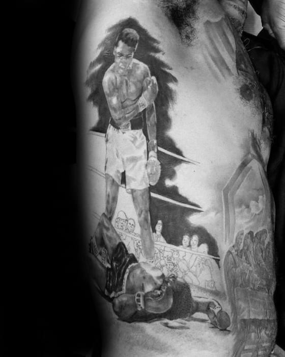 Muhammad Ali The Greatest Rib Cage Side Tattoo Ideas On Guys