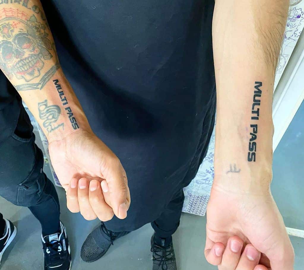 Multi Pass Friendship Tattoo