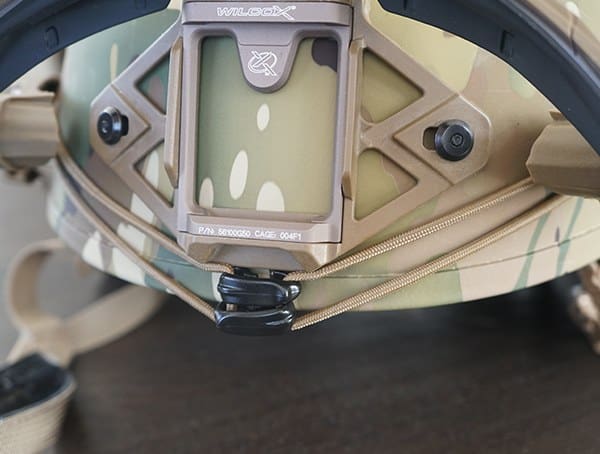 Multicam Team Wendy Exfil Sl Helmet With Shock Cord Installed
