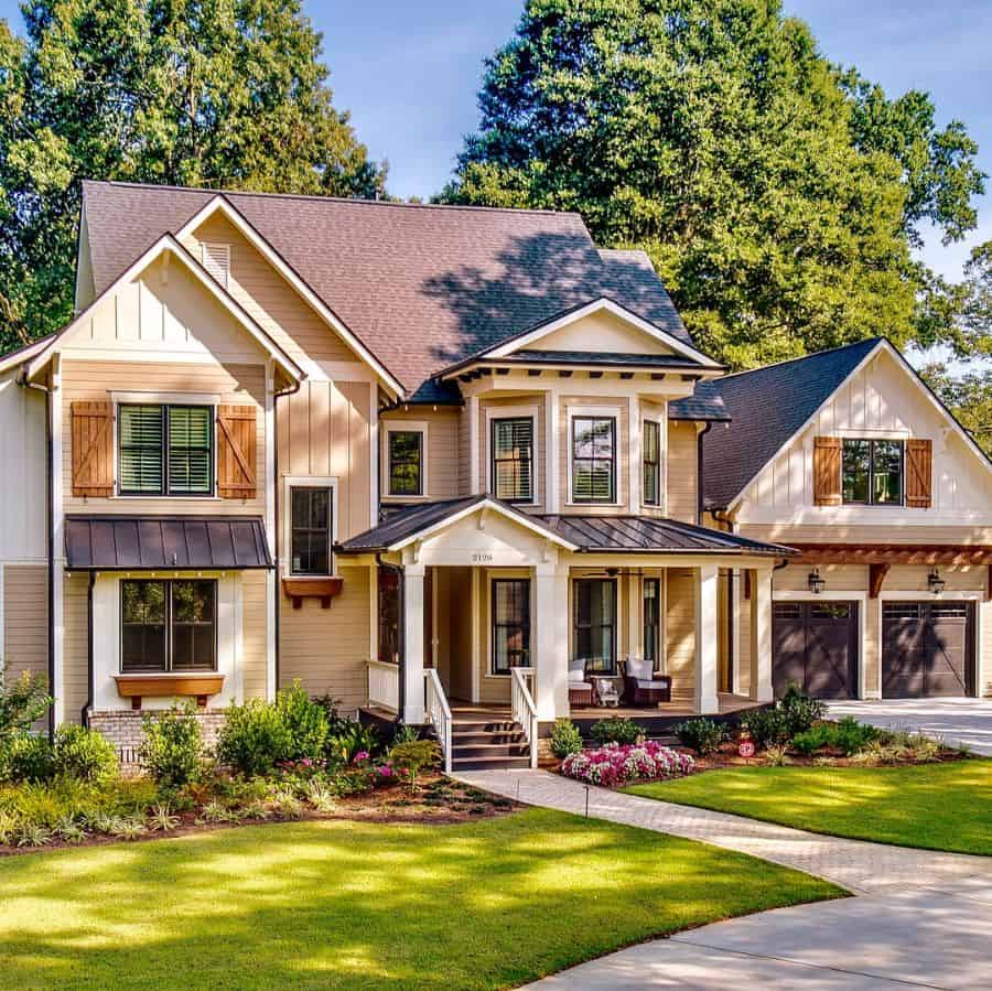 large multilevel craftsman style house
