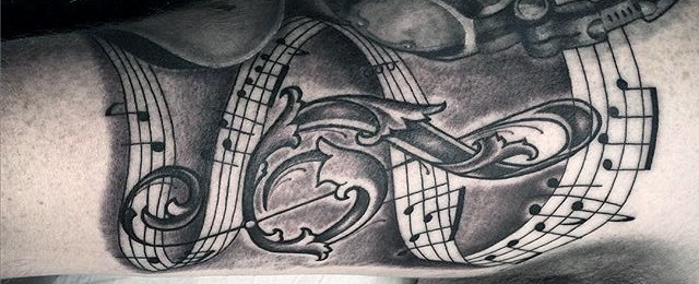Music Note Tattoos For Men