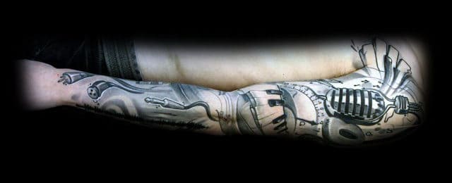 Music Sleeve Tattoos For Men