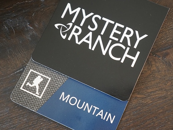 Mystery Ranch Mountain Series Pack Tag