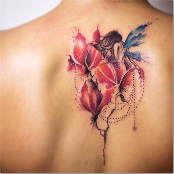 Mythology Unsual Love Fairy Tattoo