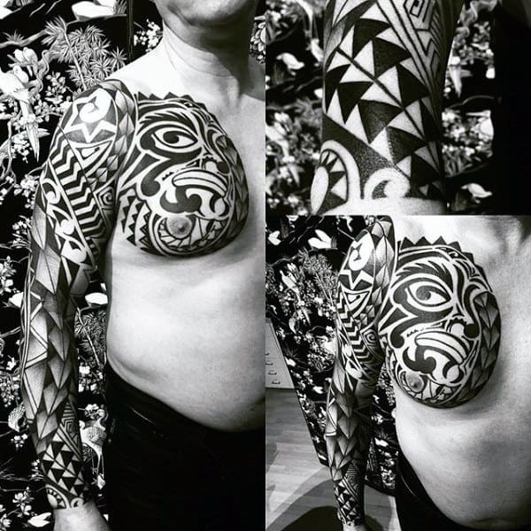 Native Maori Tattoo Designs For Men Full Sleeve