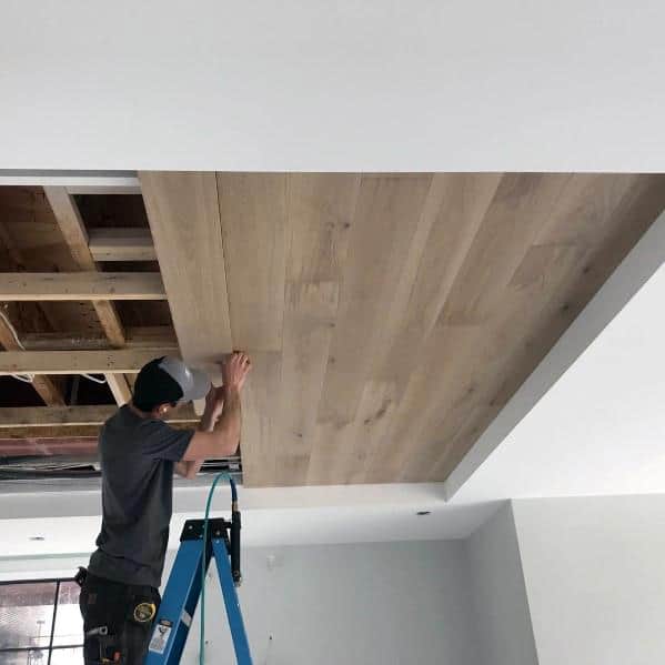 Natural Wood Unique Trey Ceiling Designs