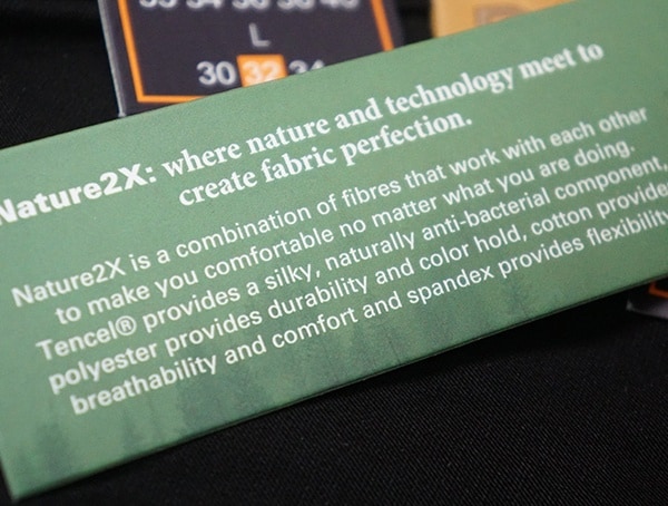 Nature 2x Mens Duer No Sweat Slim Black Pants