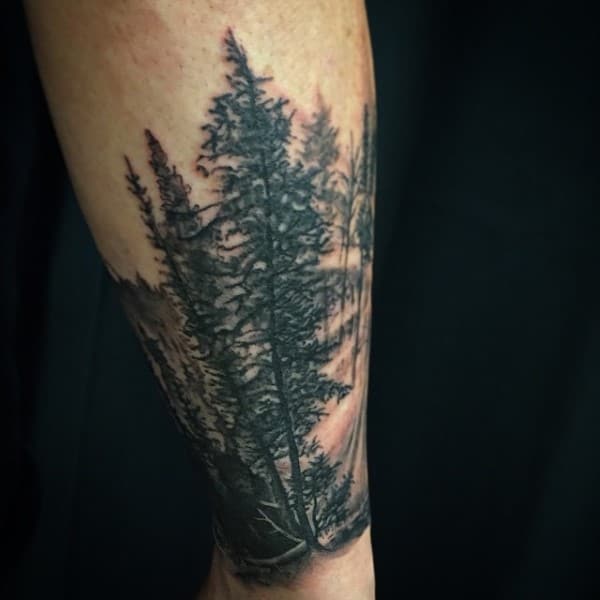 Nature Guys Forearm Tree Tattoo Ideas