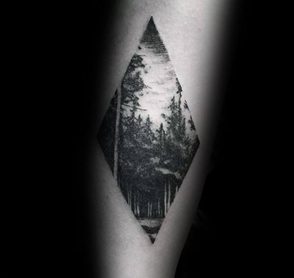 Nature Trees Guys Coolest Small Arm Tattoo Designs