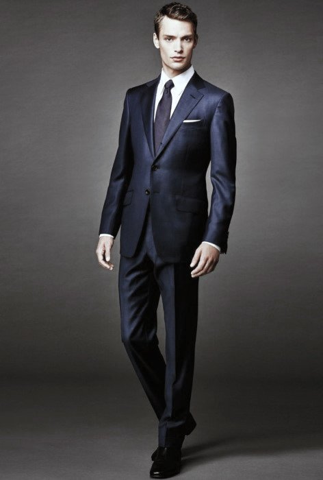 Navy Blue Suit Black Shoes Mens Style Ideas