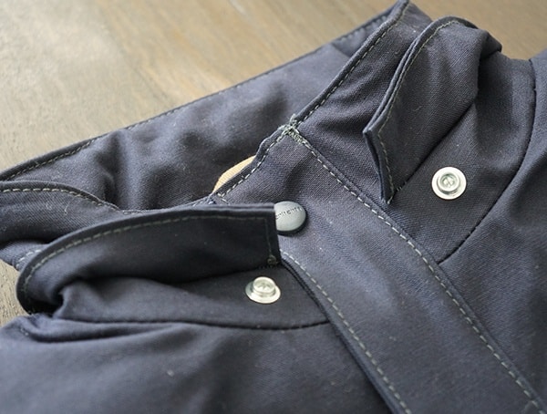 Navy Fire Resistant Full Swing Quick Duck Mens Work Jacket Neck Buttons