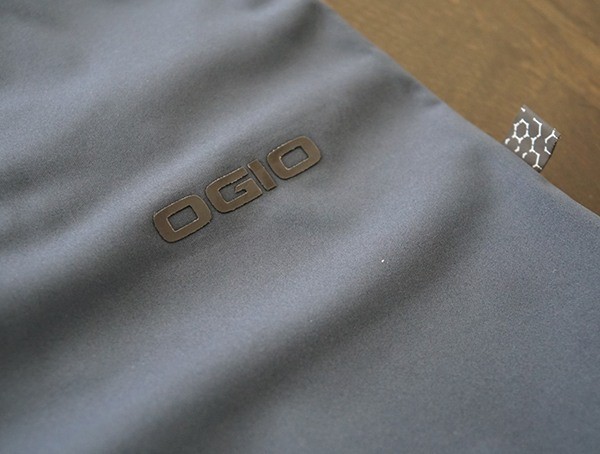 Navy Ogio All Elements Strech Wind Jacket Back Logo Detail