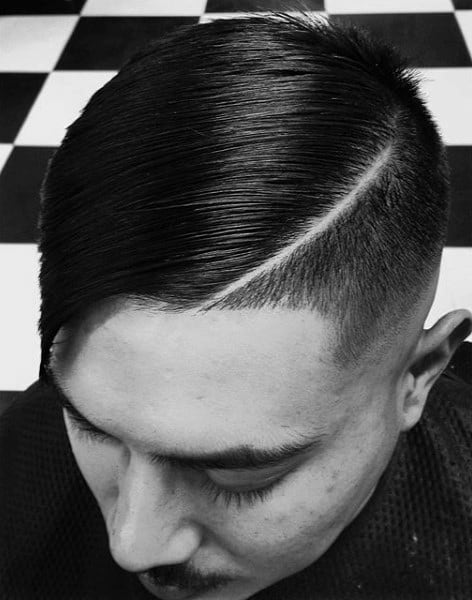 Neat Comb Over Hairstyle Men