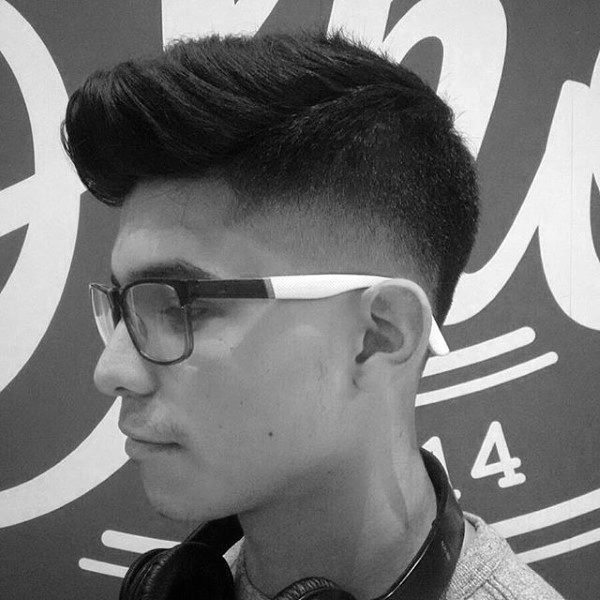 Neat Faded Faux Hawk Haircut For Gentlemen