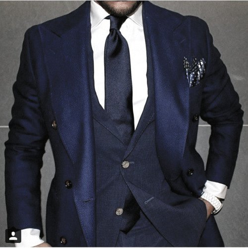 Neat Navy Blue Suit Styles For Men