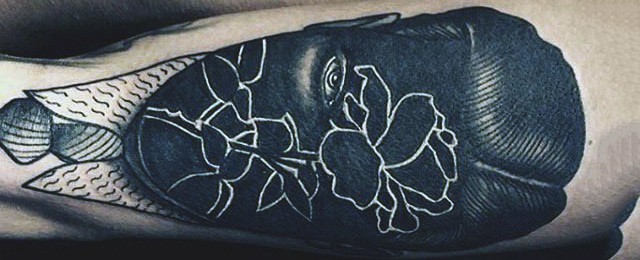 Negative Space Tattoo Designs For Men