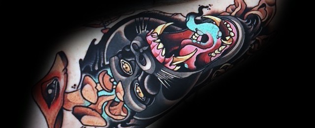 Neo Traditional Gorilla Tattoo Designs For Men