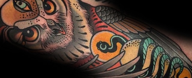 Neo Traditional Owl Tattoo Ideas For Men