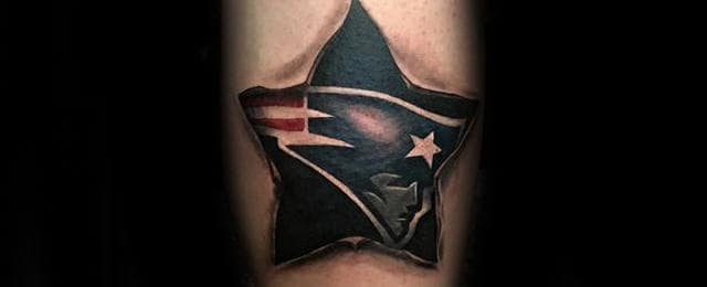 New England Patriots Tattoo Designs For Men