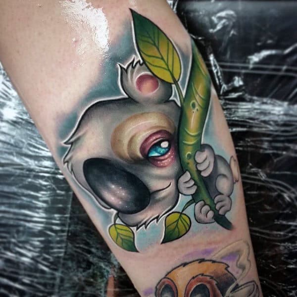 New School Guys Koala Arm Tatoo Designs