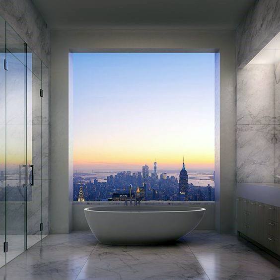 new york city penthouse master bathroom