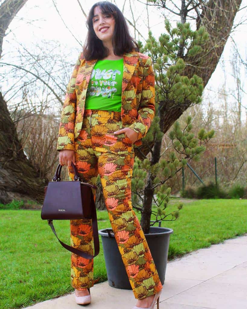 cool terno printed outfit