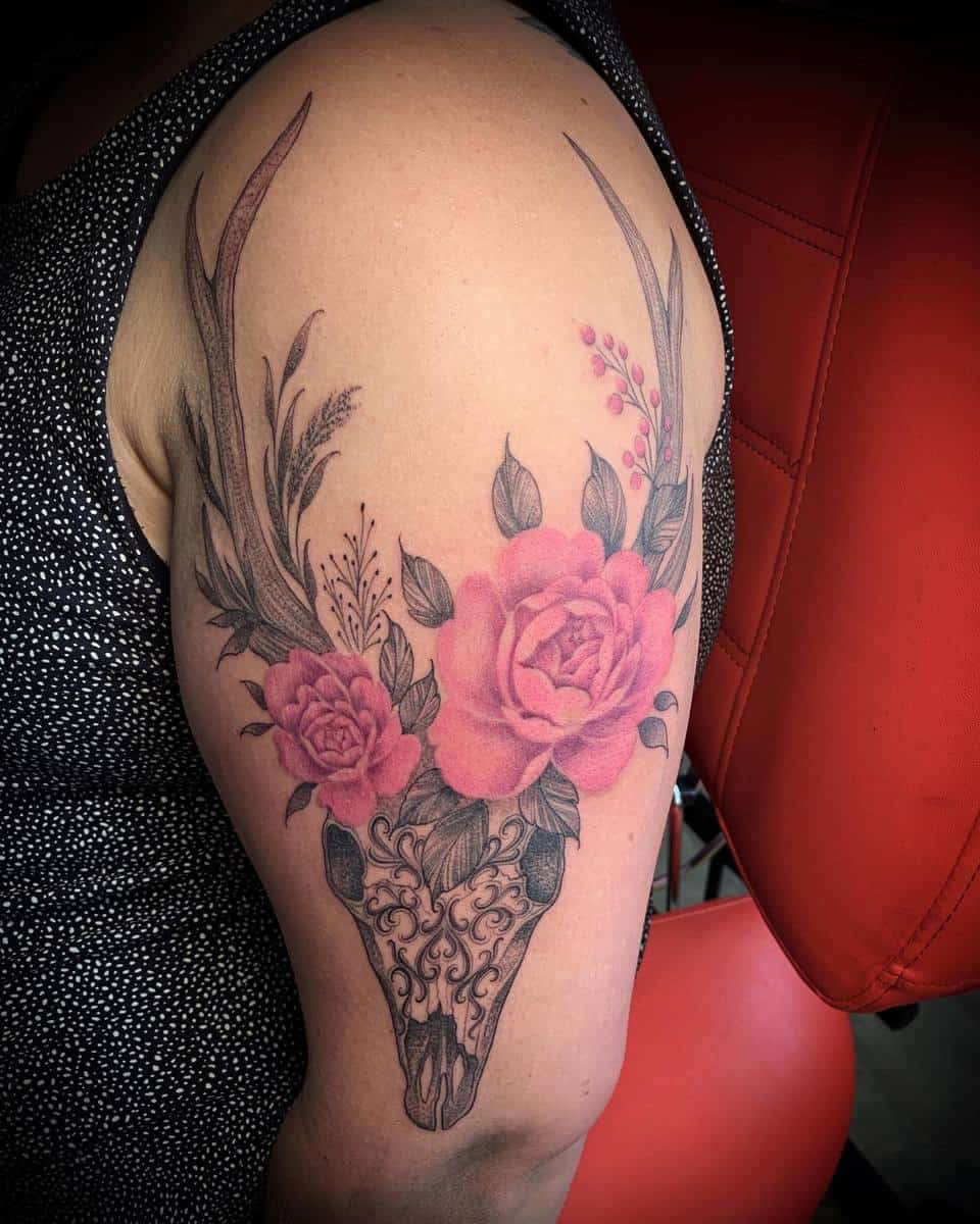 Peony and Skull