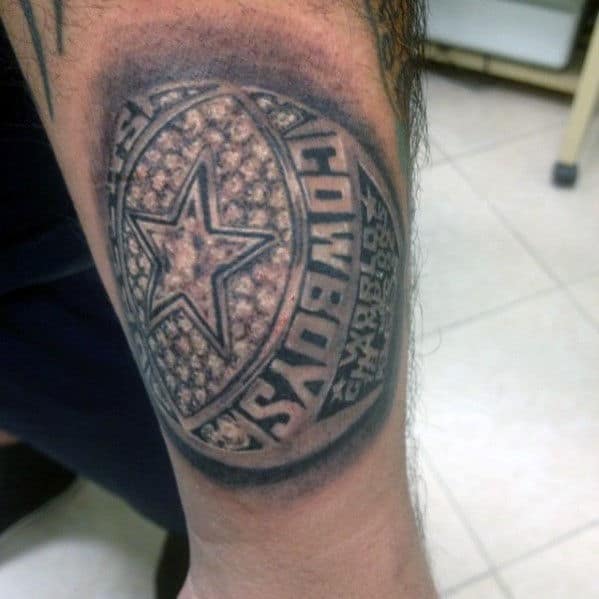 Nfl Championship Ring Mens Dallas Cowboys Arm Tattoo
