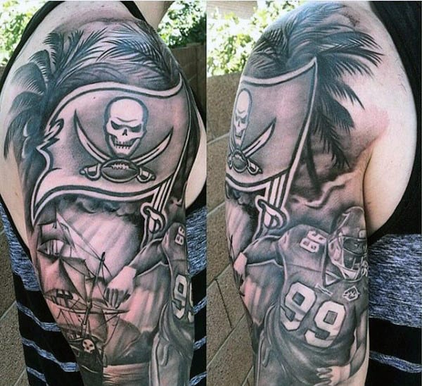 Nfl Mens Football Half Sleeve Tattoo Designs