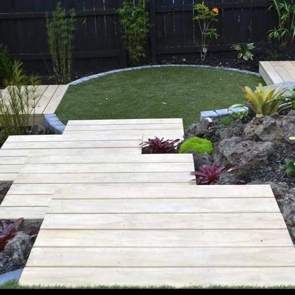 Nice Floating Deck Backyard Ideas