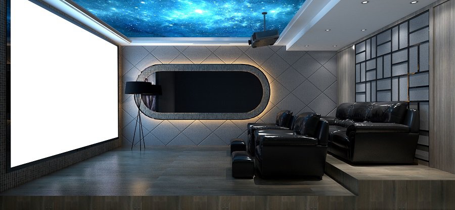 tiered movie theater seats 