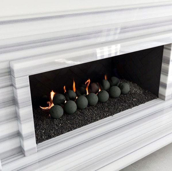 ceramic fireplace balls